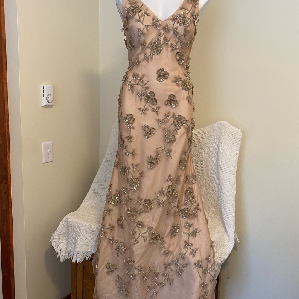 Floor Length Lotus Threads Evening Gown